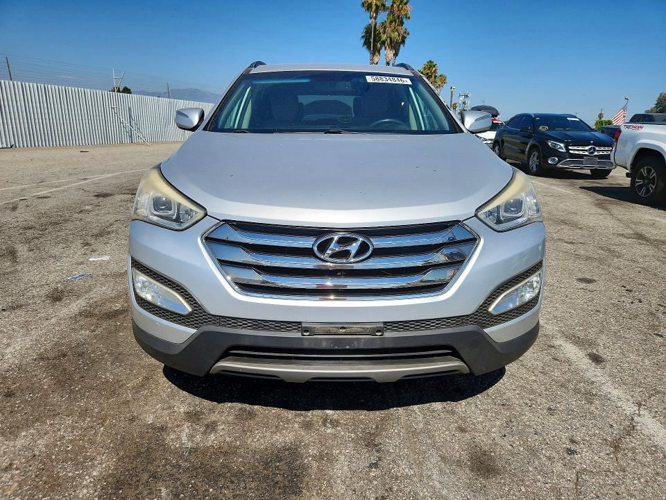 2014 Hyundai Santa fe VIN 5XYZU3LA8EG191542 COPART salvage auction — VANDALISM, Ca - Salvage Certificate, sold $1,750 on 2026-07-31 (photo 5)