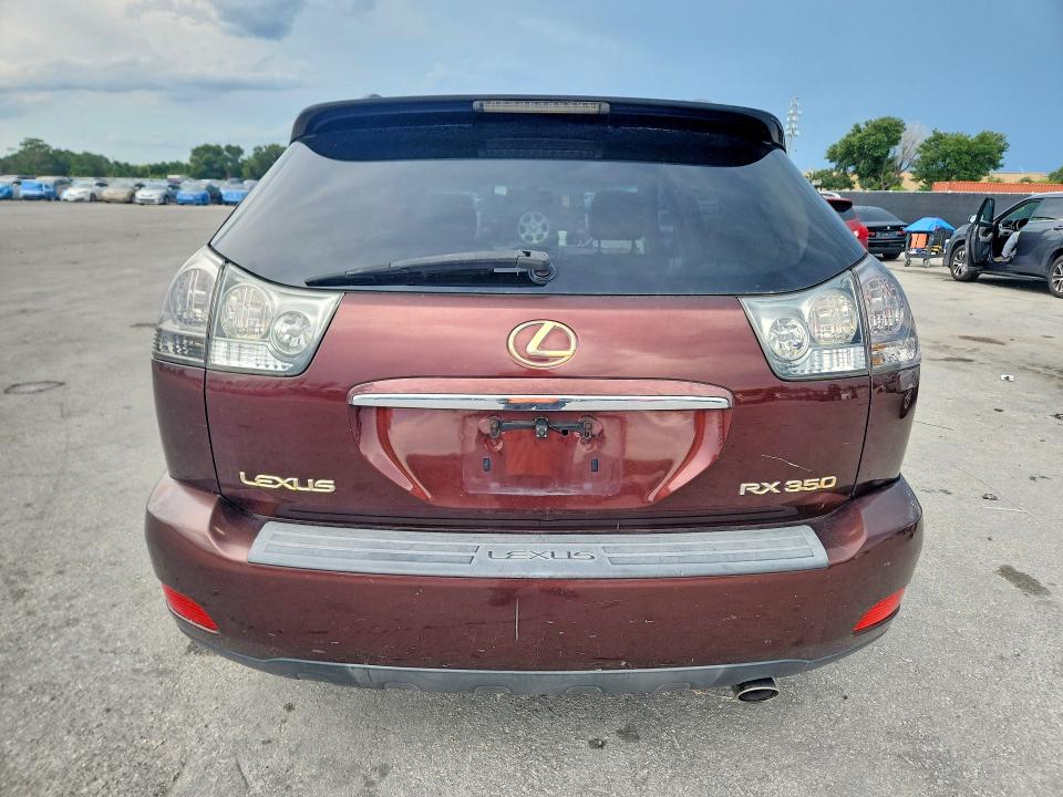 2008 Lexus Rx 350 VIN JTJHK31U082851051 COPART salvage auction — MECHANICAL, Fl - Cert Of Title-Rebuilt, sold $925 on 2026-07-07 (photo 6)