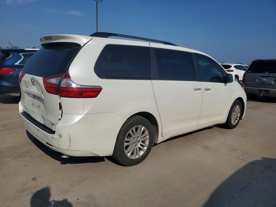 2016 Toyota Sienna VIN 5TDYK3DC7GS728487 COPART salvage auction — REAR END, Tx - Salvage Vehicle Title, sold $2,900 on 2026-07-02 (photo 3)