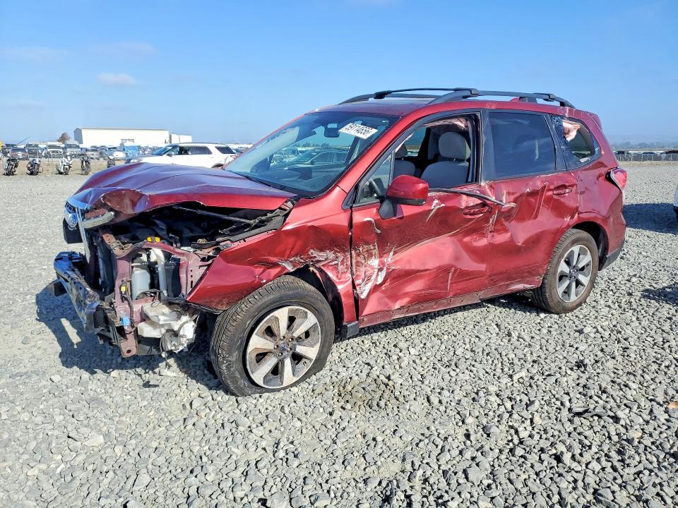 2017 Subaru Forester VIN JF2SJAEC8HH585763 COPART salvage auction — SIDE, Ca - Salvage Certificate, sold $1,350 on 2026-07-09 (photo 1)