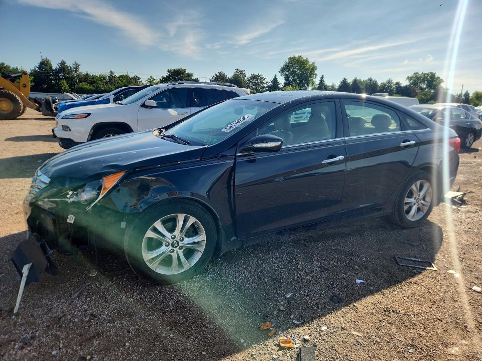 2013 Hyundai VIN 5NPEC4AC9DH573257 COPART salvage auction — FRONT END, Il - Salvage Certificate, sold $250 on 2026-07-28 (photo 1)