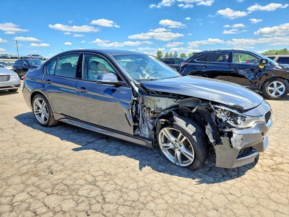 2016 BMW 3er VIN WBA8B7G57GNT95490 COPART salvage auction — FRONT END, Pa - Certificate Of Salvage, sold $2,100 on 2026-07-24 (photo 4)
