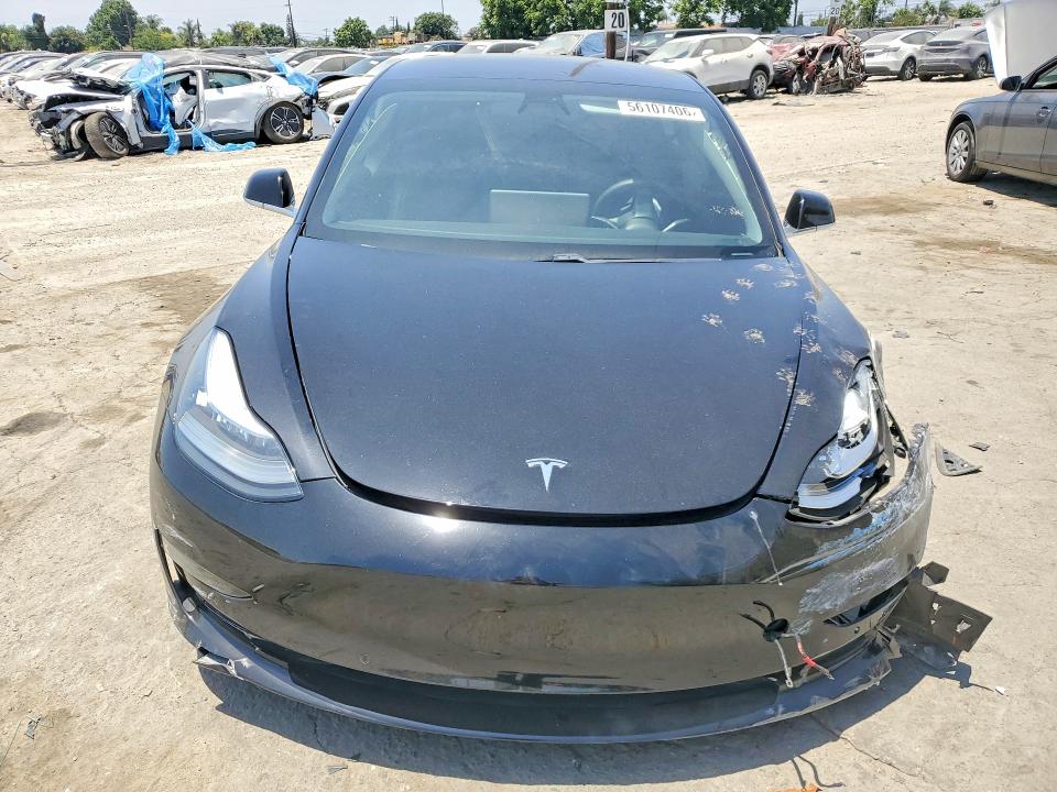 2020 Tesla Model 3 VIN 5YJ3E1EAXLF645489 COPART salvage auction — FRONT END, Ca - Salvage Certificate, sold $4,200 on 2026-07-02 (photo 5)