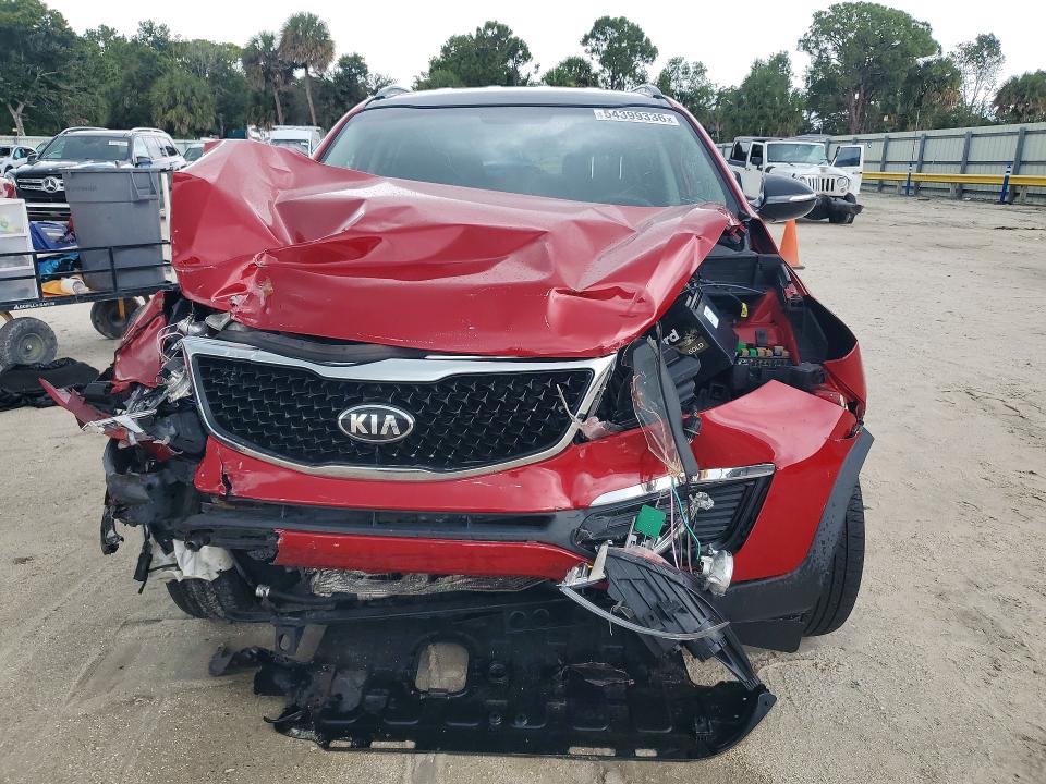 2015 Kia Sportage VIN KNDPB3AC0F7696930 COPART salvage auction — FRONT END, Fl - Cert Of Title Slvg Rebuildable, sold $875 on 2026-07-15 (photo 5)