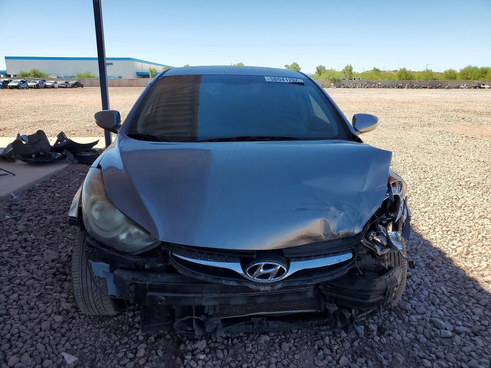 2013 Hyundai Elantra VIN KMHDH4AE7DU899719 COPART salvage auction — FRONT END, Az - Cert Of Title - Salvage, sold $575 on 2026-07-14 (photo 5)
