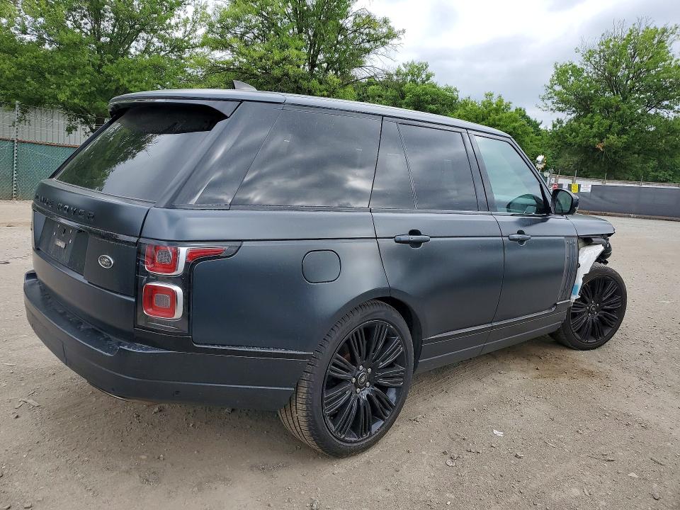 2021 Land rover RANGE ROVER VIN SALGS2RU9MA434498 COPART salvage auction — FRONT END, Salvage Title, sold $15,200 on 2026-08-20 (photo 3)