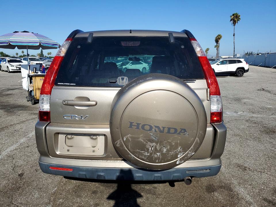 2005 Honda Cr-v VIN JHLRD78935C032036 COPART salvage auction — REAR END, CA - SALVAGE CERTIFICATE, sold $2,000 on 2026-07-24 (photo 6)