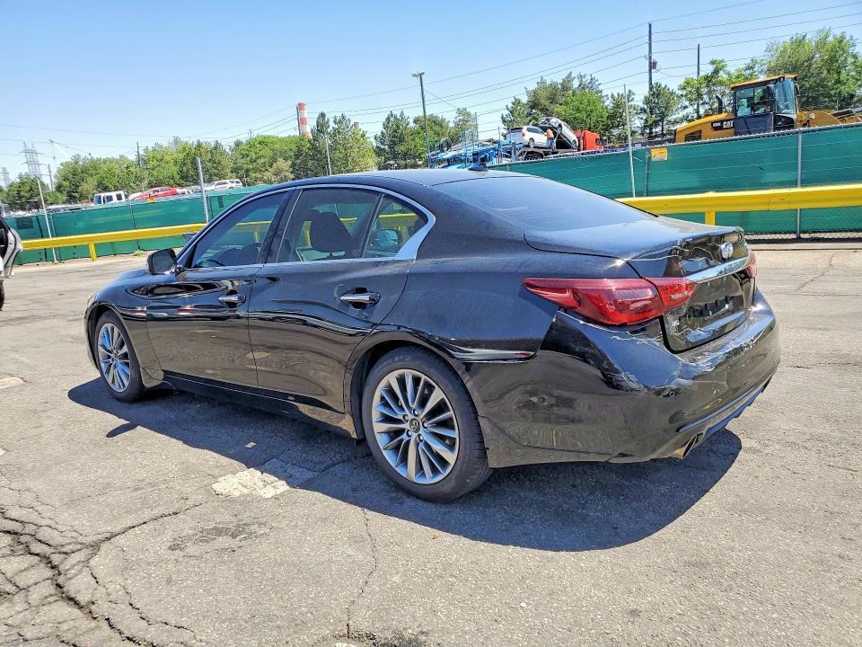 2022 Infiniti Q50 VIN JN1EV7BR3NM340273 COPART salvage auction — REAR END, CO - CERTIFICATE OF TITLE (P), sold $7,200 on 2026-07-28 (photo 2)