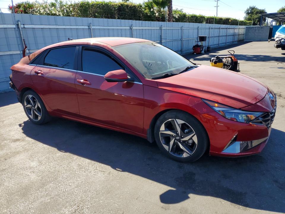 2023 Hyundai Elantra VIN KMHLP4AG2PU486837 COPART salvage auction — REAR END, Ca - Salvage Certificate, sold $3,550 on 2026-07-02 (photo 4)