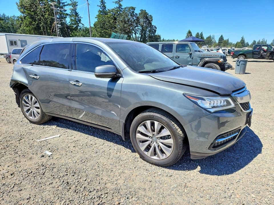 2015 Acura VIN 5FRYD4H49FB021864 COPART salvage auction — REAR END, Salvage Title, sold $1,600 on 2026-07-25 (photo 4)