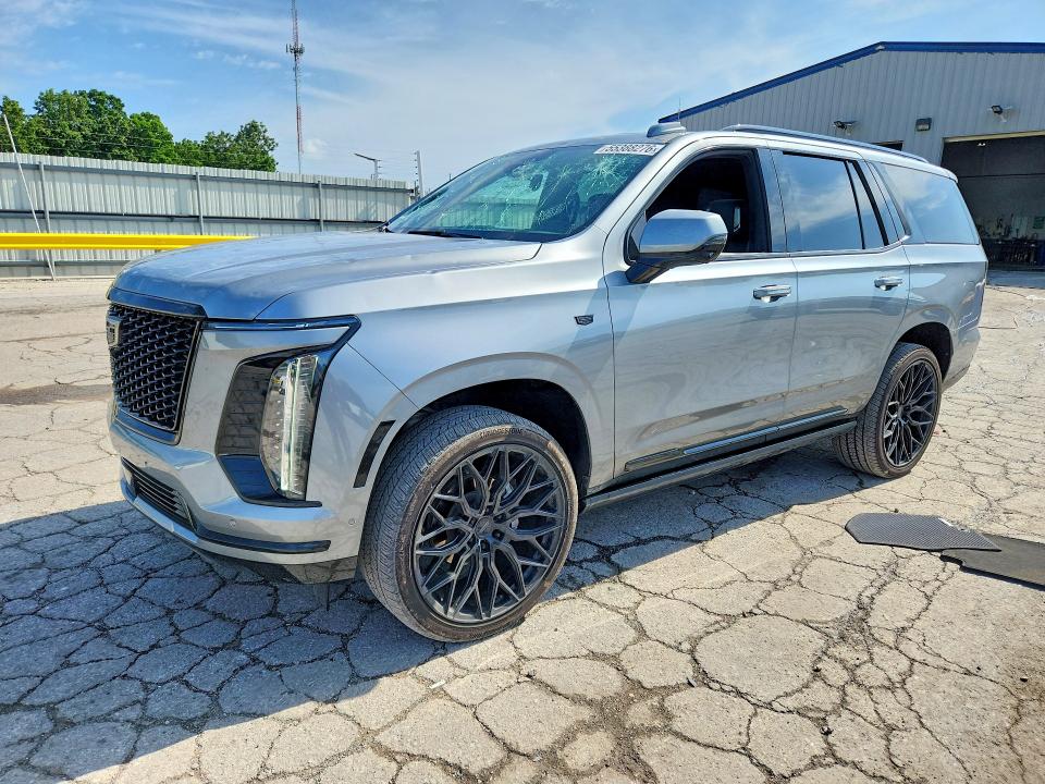 2025 Cadillac Escalade VIN 1GYS9GRL2SR181616 COPART salvage auction — HAIL, MO - SALVAGE CERTIFICATE OF TITLE, sold $78,000 on 2026-07-29 (photo 1)