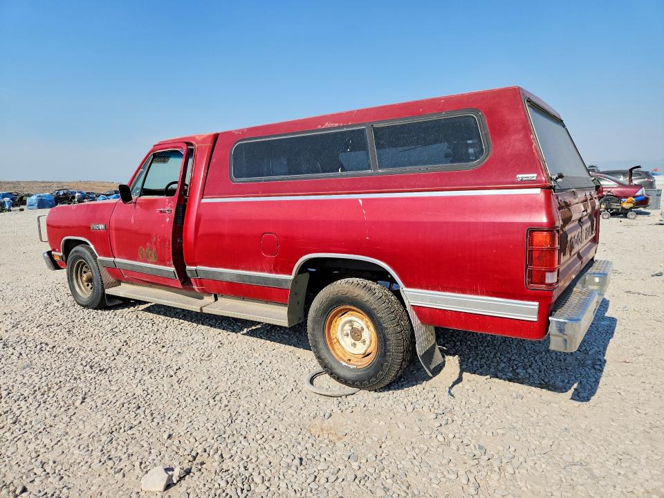1989 Dodge D-series VIN 1B7FE06X6KS086146 COPART salvage auction — MINOR DENT/SCRATCHES, Ut - Certificate Of Title, sold $150 on 2026-07-10 (photo 2)