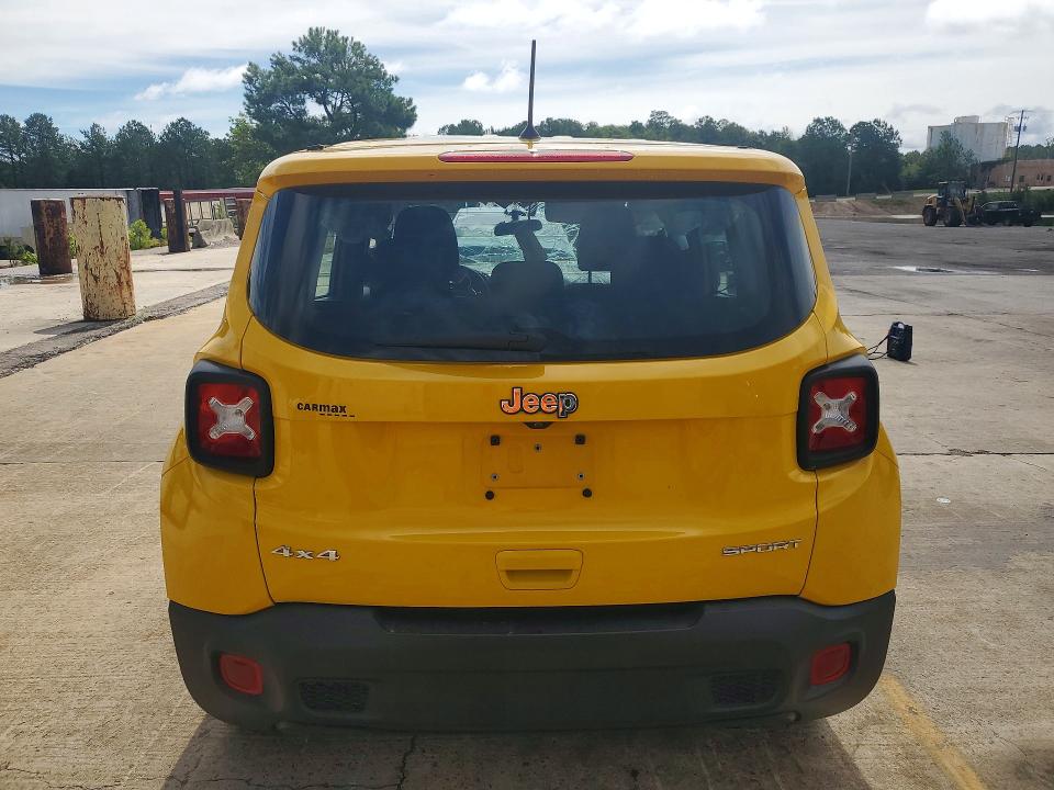 2019 Jeep Renegade VIN ZACNJBA10KPJ91726 COPART salvage auction — ALL OVER, Sc - Cert Of Title-Salvage, sold $3,100 on 2026-08-21 (photo 6)