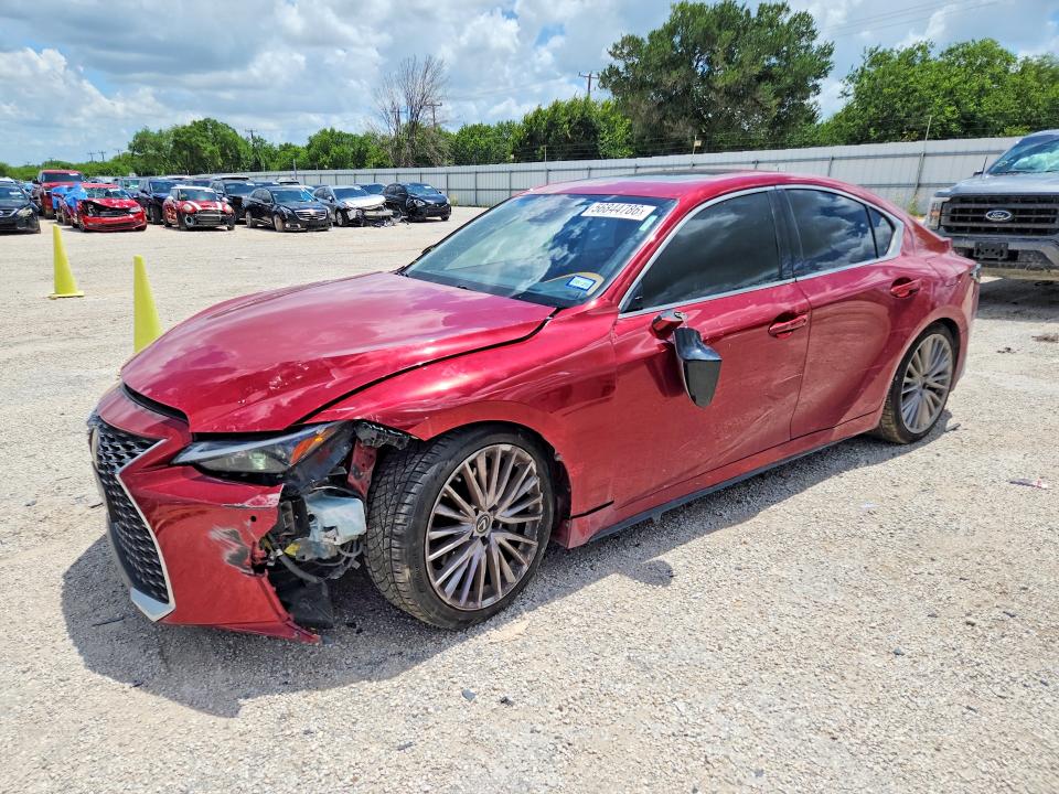 2022 Lexus Is VIN JTHDA1D26N5121740 COPART salvage auction — FRONT END, Tx - Salvage Vehicle Title, sold $3,650 on 2026-07-23 (photo 1)
