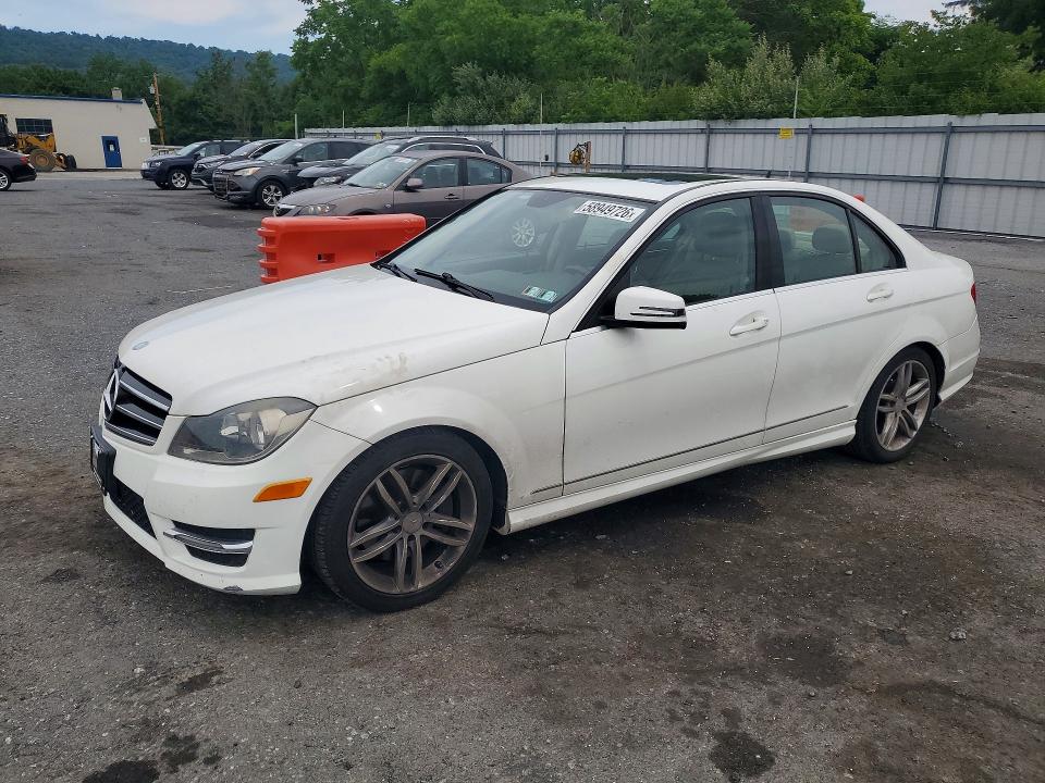 2014 Mercedes-benz VIN WDDGF8AB9EA934323 COPART salvage auction — WATER/FLOOD, Pa - Cert Of Salvage-W=Flood Veh, sold $1,100 on 2026-07-14 (photo 1)