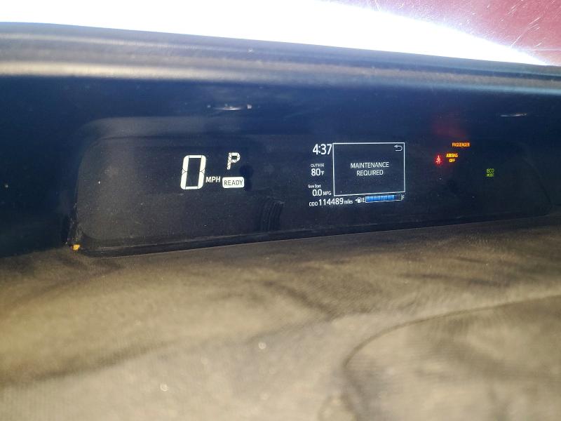 2019 Toyota Prius VIN JTDKDTB39K1624754 COPART salvage auction — FRONT END, Ca - Salvage Certificate, sold $4,100 on 2026-07-02 (photo 9)