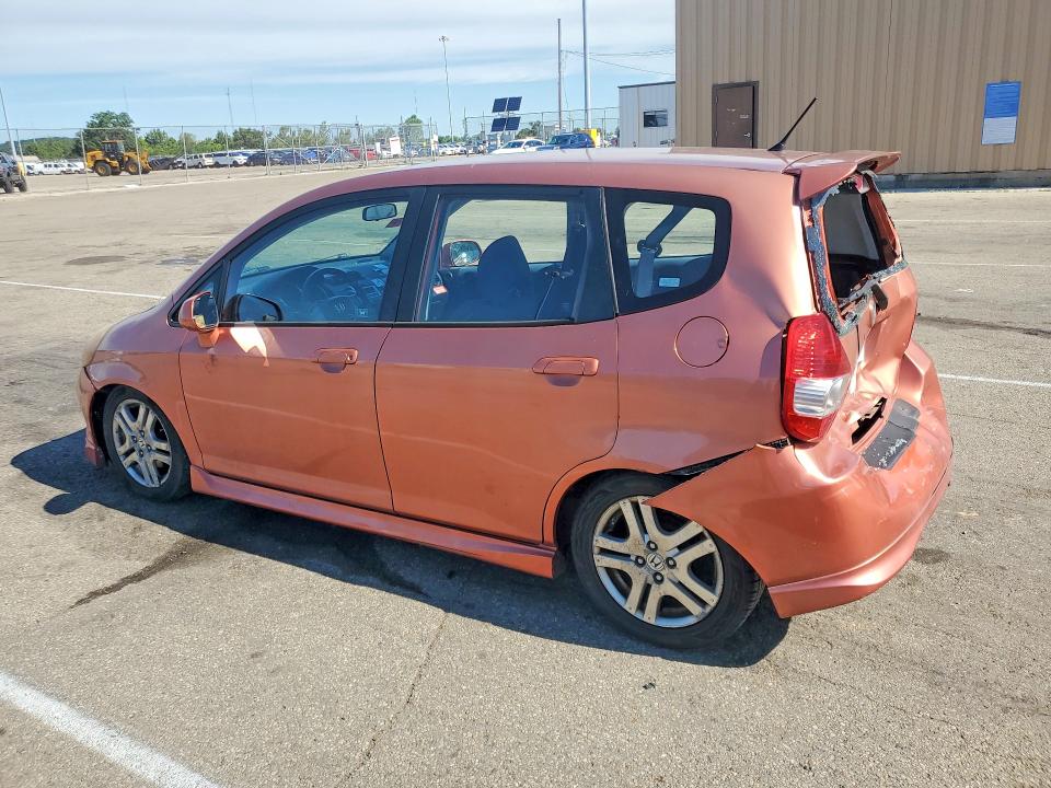 2008 Honda Fit VIN JHMGD38668S004503 COPART salvage auction — REAR END, Oh - Cert Of Title-Salvage, sold $250 on 2026-07-06 (photo 2)