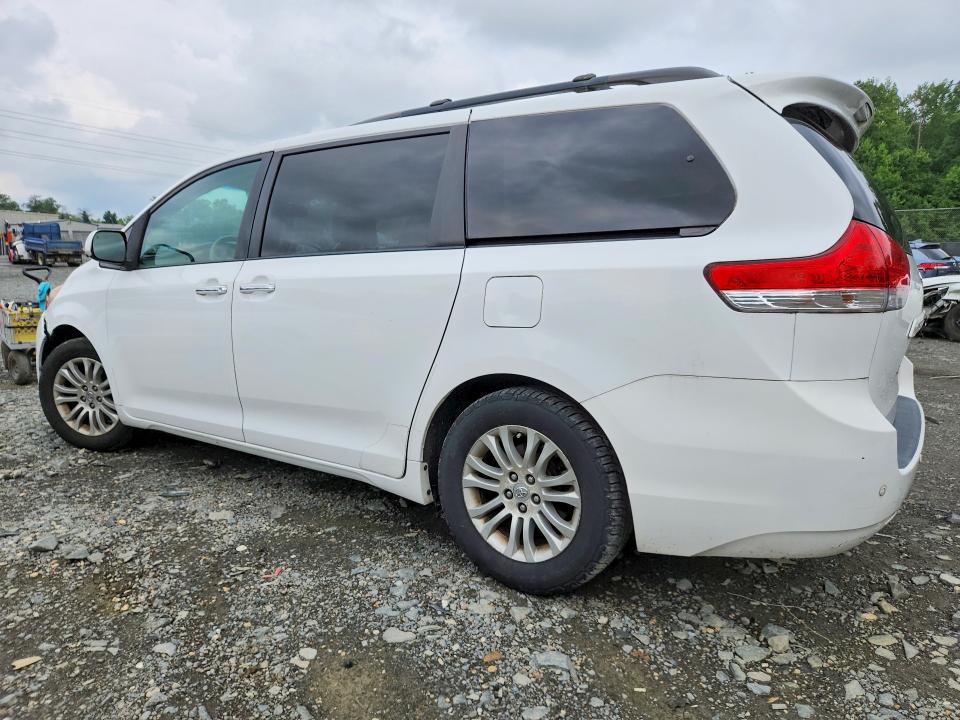 2012 Toyota Sienna VIN 5TDYK3DC6CS253005 COPART salvage auction — SIDE, Md - Cert Of Salvage > 75% Damage, sold $5,200 on 2026-07-14 (photo 2)