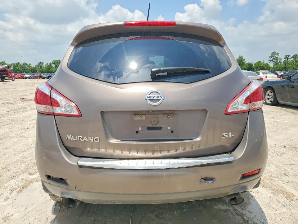 2011 Nissan Murano VIN JN8AZ1MU0BW050768 COPART salvage auction — REAR END, Tx - Salvage Vehicle Title, sold $675 on 2026-07-24 (photo 6)