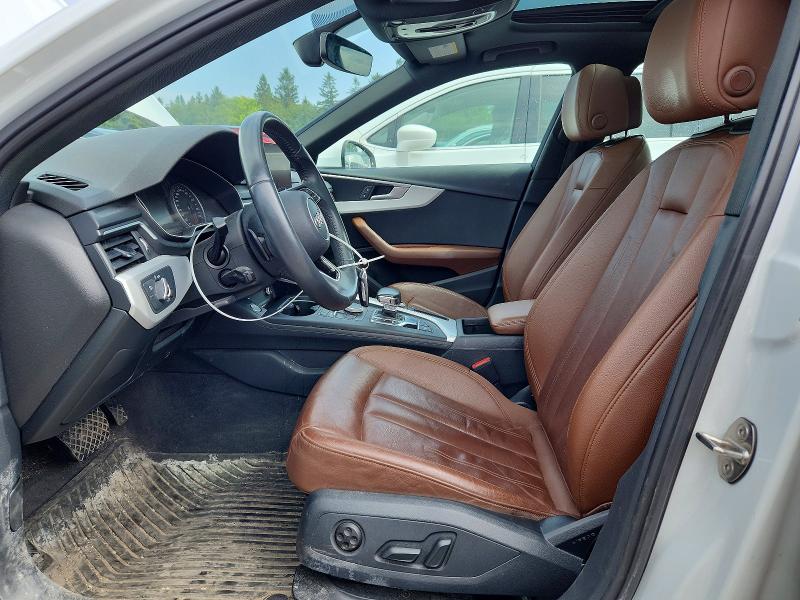 2019 Audi A4 VIN WAUANAF44KN011995 COPART salvage auction — FRONT END, On - Permit No Brand - Unfit, sold $6,200 on 2026-07-14 (photo 7)