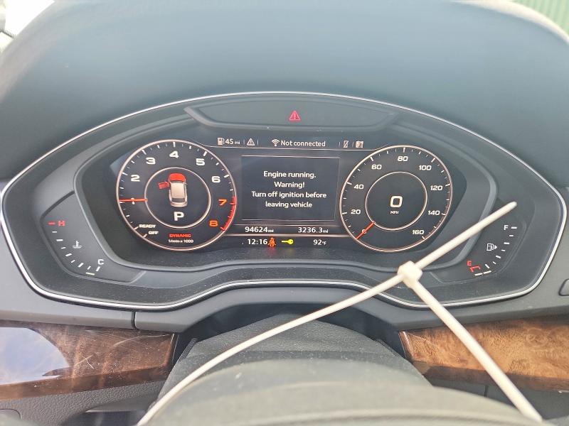 2018 Audi Q5 VIN WA1BNAFY2J2022255 COPART salvage auction — WATER/FLOOD, Il - Salvage Cert-Flood, sold $7,000 on 2026-07-14 (photo 9)