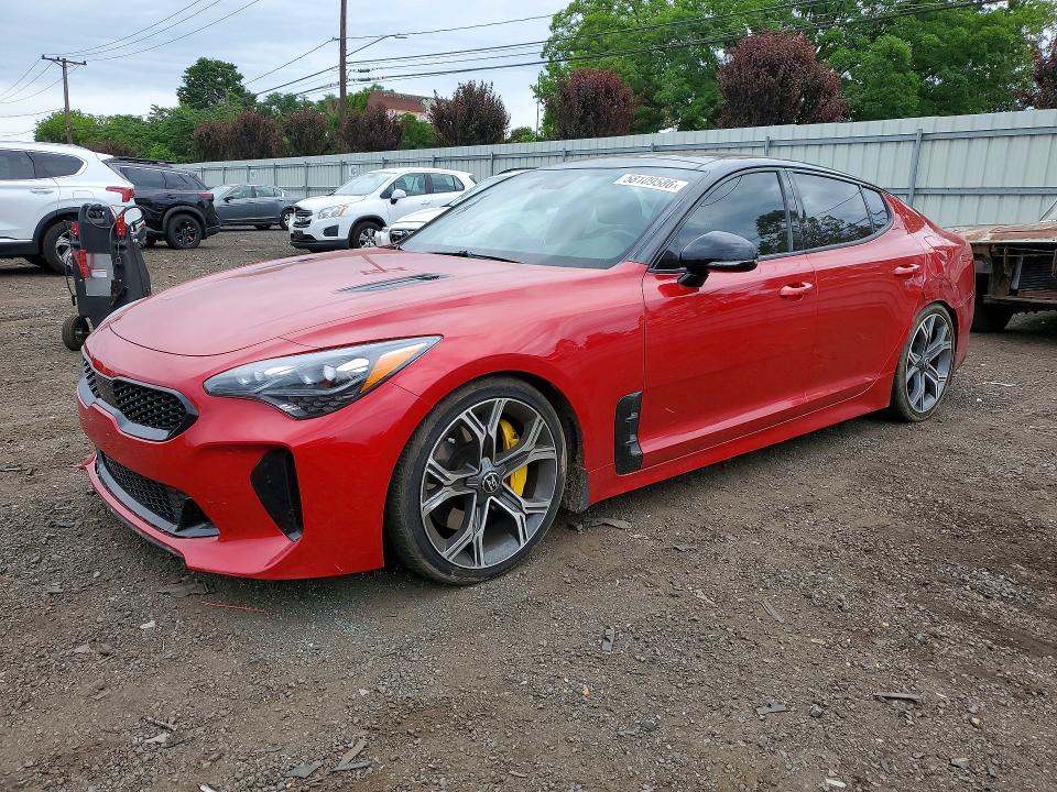 2018 Kia Stinger VIN KNAE55LC9J6016350 COPART salvage auction — REAR END, Ct - Cert Of Title-Salvage, sold $6,800 on 2026-07-24 (photo 1)