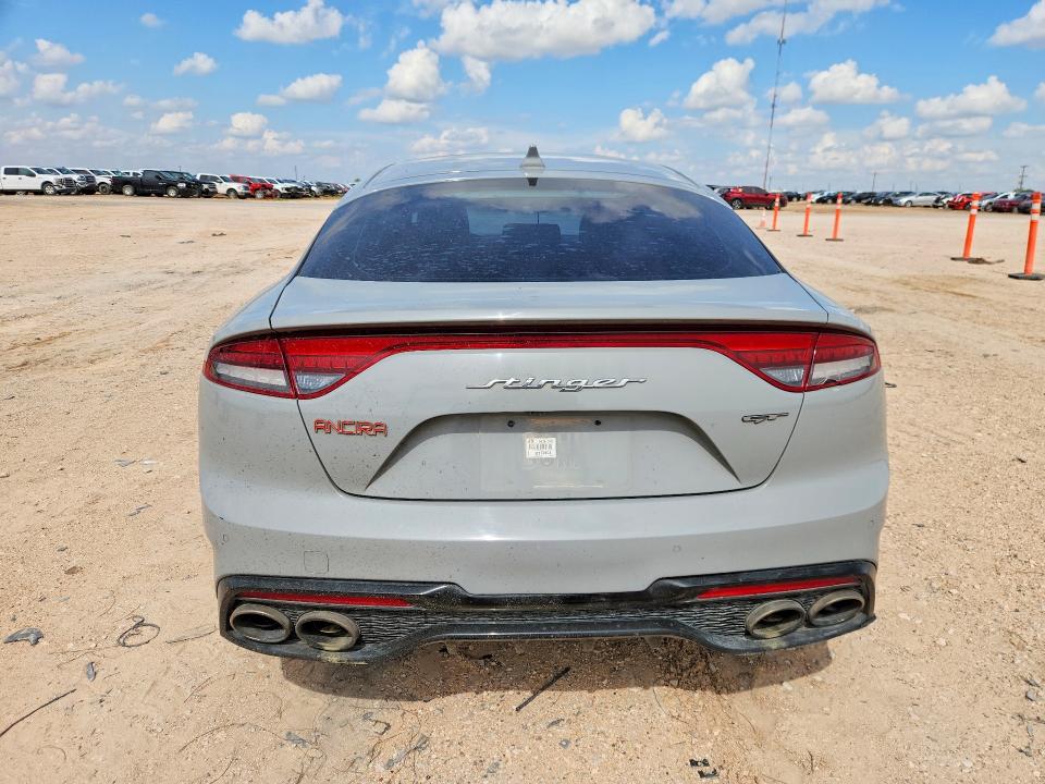 2022 Kia Stinger VIN KNAE55LCXN6099857 COPART salvage auction — WATER/FLOOD, TX - SALVAGE VEHICLE TITLE, sold $2,100 on 2026-07-29 (photo 6)