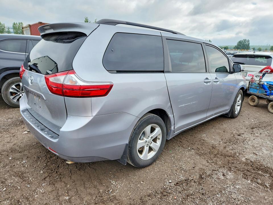 2017 Toyota Sienna VIN 5TDKZ3DC3HS889907 COPART salvage auction — FRONT END, ON - PERMIT IRREPAIRABLE, sold $1,500 on 2026-07-28 (photo 3)