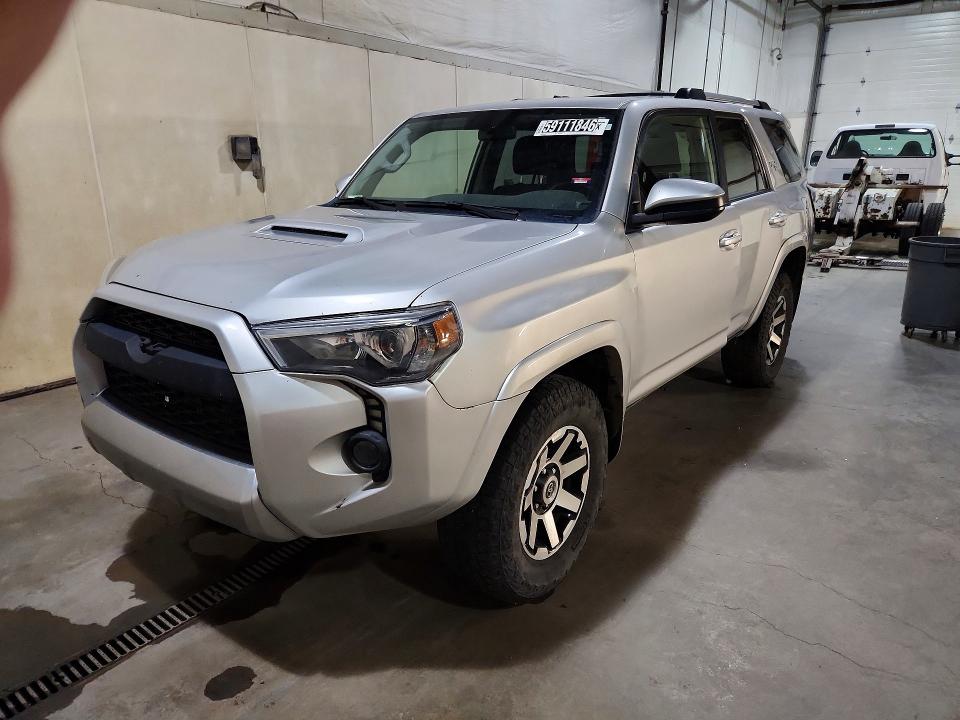 2018 Toyota 4runner VIN JTEBU5JR4J5604237 COPART salvage auction — NORMAL WEAR, AK - CERTIFICATE OF VEHICLE TITLE, sold $15,100 on 2026-07-21 (photo 1)