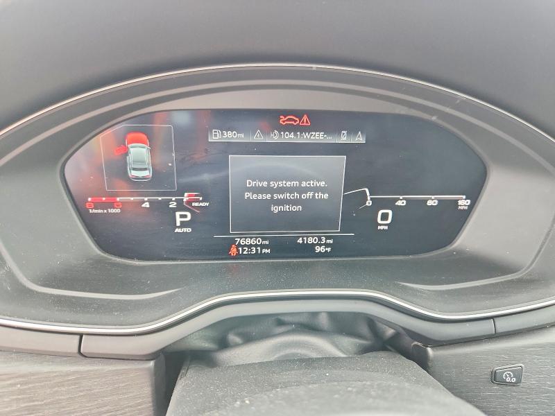 2020 Audi A4 VIN WAUHMAF41LA073252 COPART salvage auction — HAIL, Wi - Cert Of Title-Claim Paid, sold $8,900 on 2026-07-14 (photo 9)