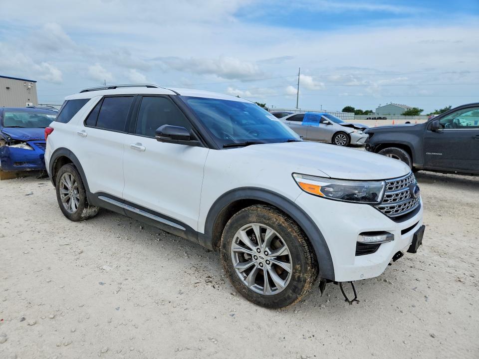 2021 Ford Explorer VIN 1FMSK7FHXMGB16291 COPART salvage auction — SIDE, Tx - Salvage Vehicle Title, sold $6,300 on 2026-07-02 (photo 4)