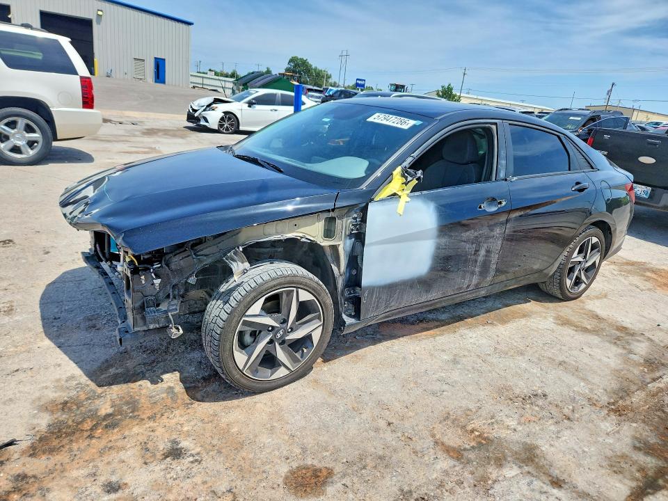 2023 Hyundai Elantra VIN KMHLS4AG4PU413189 COPART salvage auction — FRONT END, Ok - Cert Of Title-Rebuilt, sold $2,750 on 2026-07-30 (photo 1)