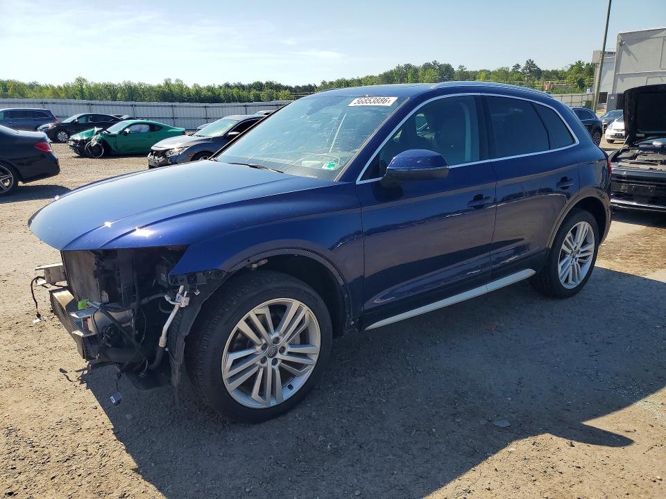 2018 Audi Q5 VIN WA1CNAFY7J2008081 COPART salvage auction — FRONT END, Va - Cert Of Title - Salvage, sold $6,200 on 2026-07-15 (photo 1)
