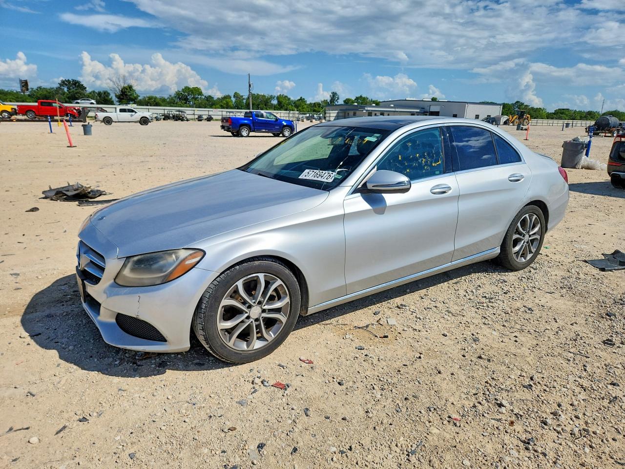 2016 Mercedes-Benz C-Class VIN 55SWF4JB3GU176308 COPART salvage auction — Normal Wear, TX - CERTIFICATE OF TITLE, sold $3,150 on 2026-07-09 (photo 1)