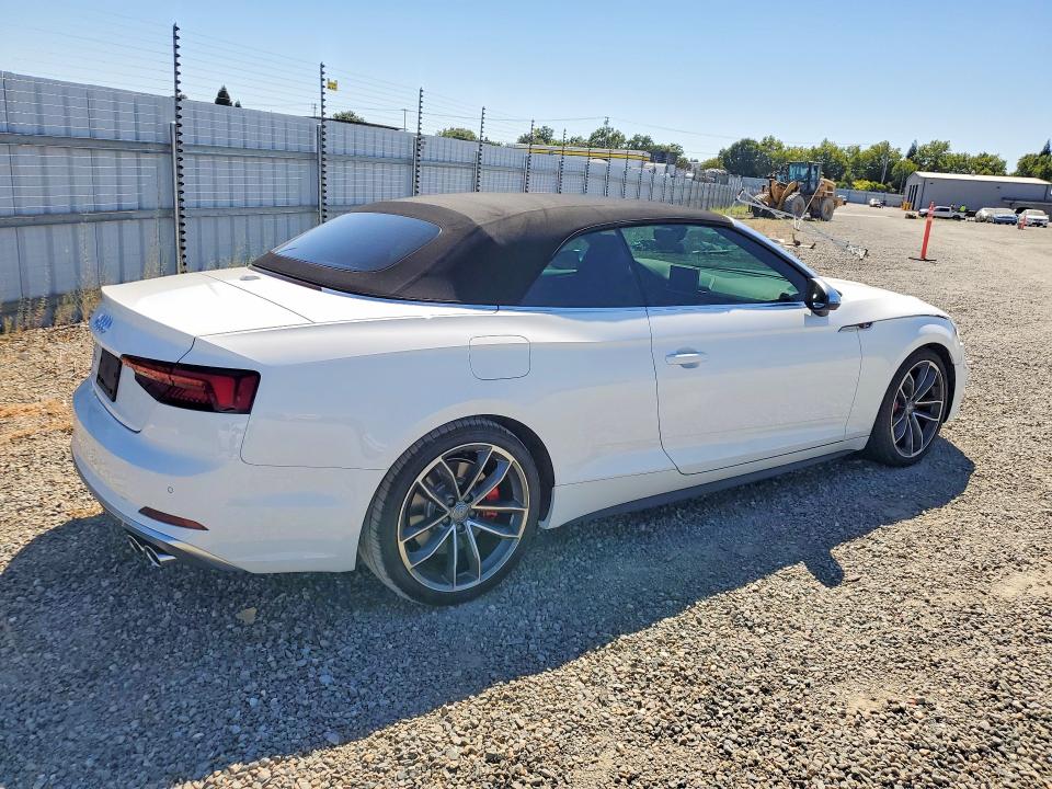 2018 Audi Rs5 VIN WAU24GF54JN021301 COPART salvage auction — FRONT END, Ca - Salvage Certificate, sold $6,600 on 2026-07-23 (photo 3)