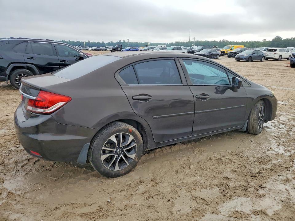 2014 Honda Civic VIN 2HGFB2F83EH504558 COPART salvage auction — SIDE, Tx - Salvage Vehicle Title, sold $1,700 on 2026-07-02 (photo 3)