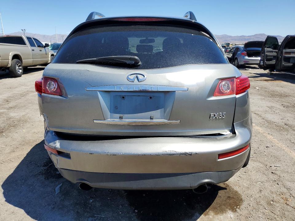 2007 Infiniti Fx VIN JNRAS08U37X100939 COPART salvage auction — REAR END, Nv - Salvage Title, sold $125 on 2026-07-14 (photo 6)