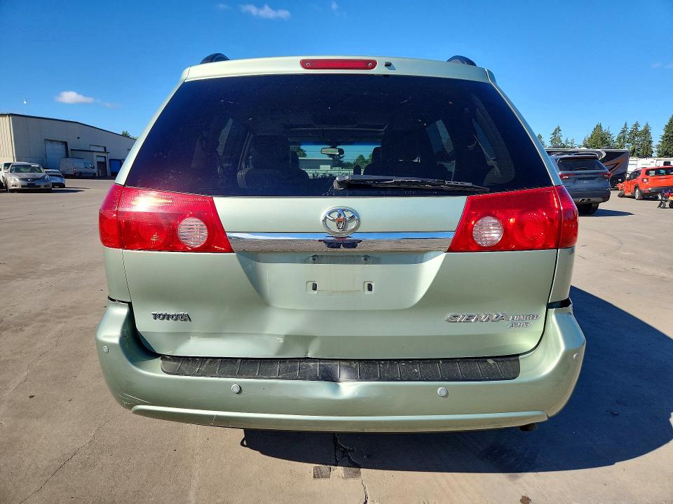 2006 Toyota Sienna VIN 5TDBA22C26S059890 COPART salvage auction — REAR END, Or - Salvage Title Certificate, sold $250 on 2026-07-27 (photo 6)
