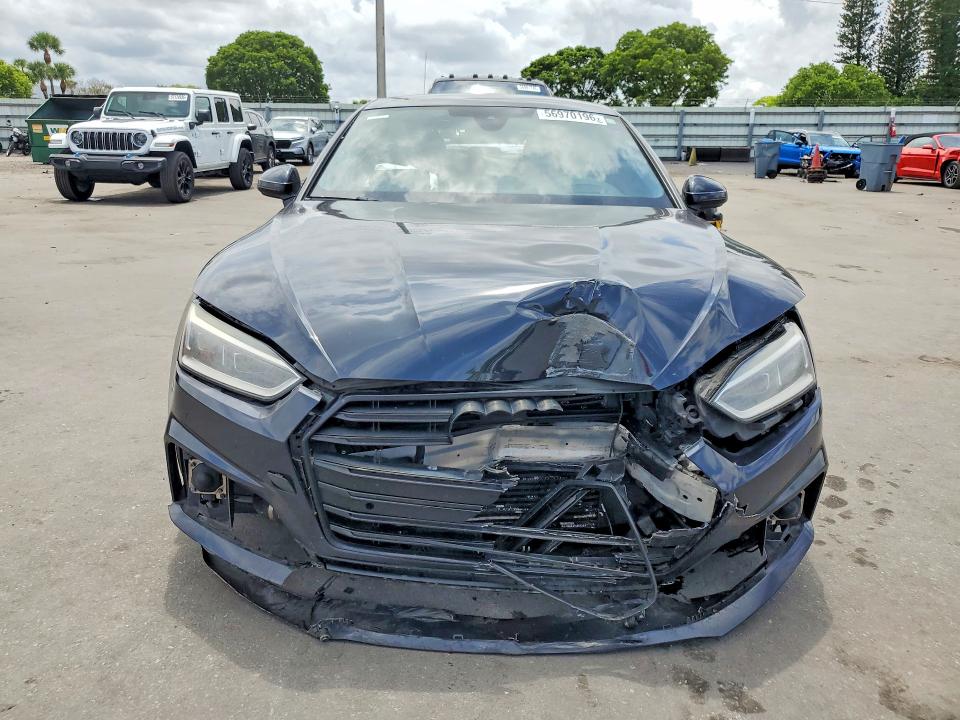 2018 Audi A5 VIN WAUFNCF57JA041766 COPART salvage auction — FRONT END, Fl - Cert Of Title Slvg Rebuildable, sold $1,900 on 2026-07-15 (photo 5)