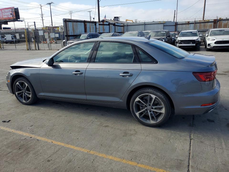 2019 Audi A4 VIN WAUGMAF44KA109820 COPART salvage auction — FRONT END, Ca - Salvage Certificate, sold $5,800 on 2026-07-29 (photo 2)