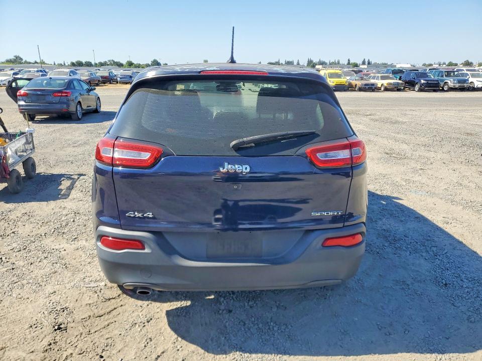 2014 Jeep Cherokee VIN 1C4PJMAB4EW224878 COPART salvage auction — VANDALISM, Ca - Salvage Certificate, sold $950 on 2026-07-02 (photo 6)