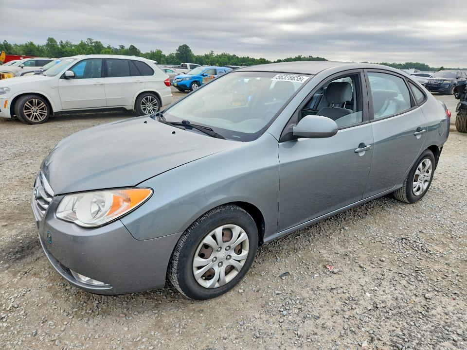 2010 Hyundai Elantra VIN KMHDU4AD3AU860995 COPART salvage auction — REAR END, Nc - Salvage Certificate Of Title, sold $225 on 2026-07-13 (photo 1)