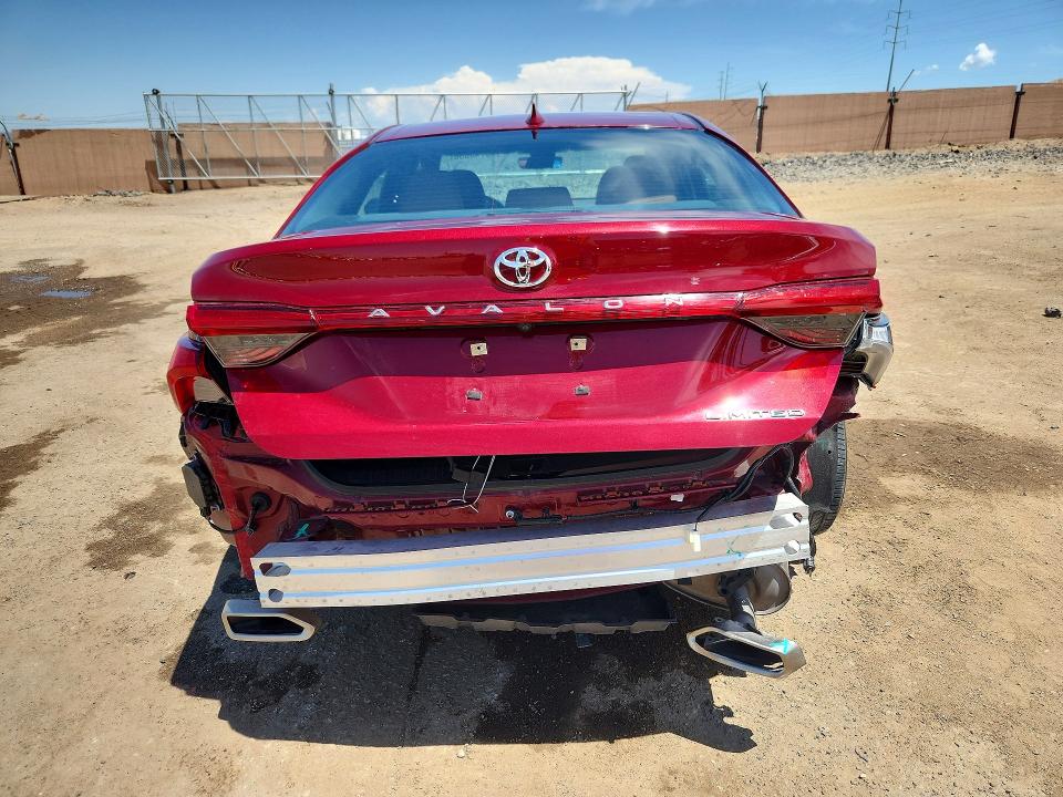 2019 Toyota Avalon VIN 4T1BZ1FB2KU033926 COPART salvage auction — REAR END, Nm - Cert Of Title-Salvage, sold $8,000 on 2026-07-16 (photo 6)