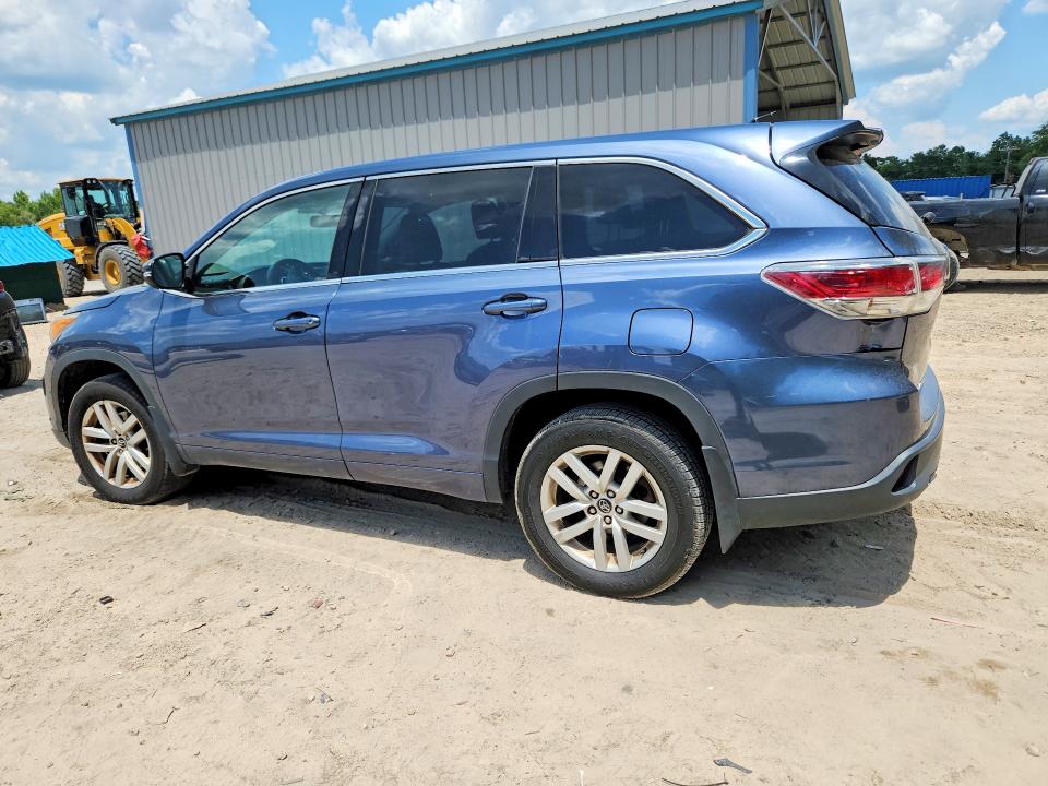 2016 Toyota Highlander VIN 5TDBKRFH2GS337829 COPART salvage auction — MINOR DENT/SCRATCHES, Fl - Cert Of Title Slvg Rebuildable, sold $6,700 on 2026-07-10 (photo 2)
