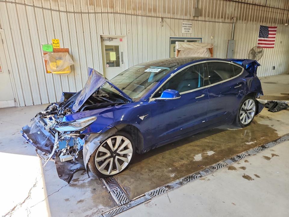 2020 Tesla Model 3 VIN 5YJ3E1EB4LF787488 COPART salvage auction — FRONT END, PA - CERTIFICATE OF SALVAGE, sold $1,750 on 2026-07-27 (photo 1)