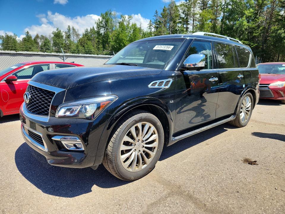 2017 Infiniti Qx80 VIN JN8AZ2NCXH9431336 COPART salvage auction — SIDE, On - Permit No Brand - Unfit, sold $7,600 on 2026-07-07 (photo 1)