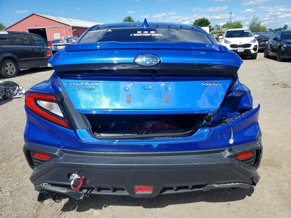 2023 Subaru Wrx VIN JF1VBAL61P9806897 COPART salvage auction — UNDERCARRIAGE, On - Permit Salvage, sold $2,250 on 2026-07-09 (photo 6)