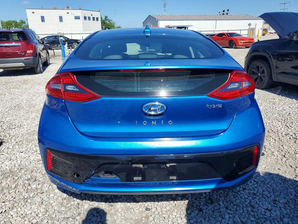 2018 Hyundai Ioniq VIN KMHC85LC1JU063770 COPART salvage auction — REAR END, Wv - Certificate Of Title, sold $3,500 on 2026-07-24 (photo 6)