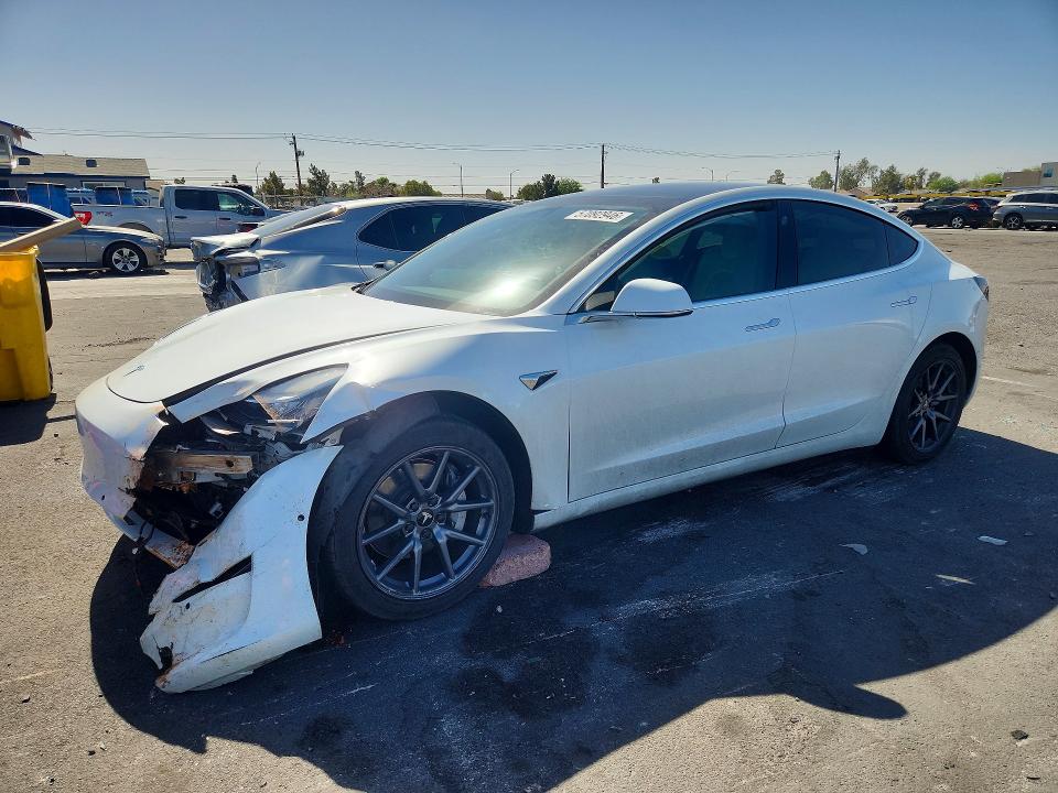 2019 Tesla Model 3 VIN 5YJ3E1EAXLF615280 COPART salvage auction — FRONT END, Nv - Salvage Title, sold $4,450 on 2026-07-13 (photo 1)