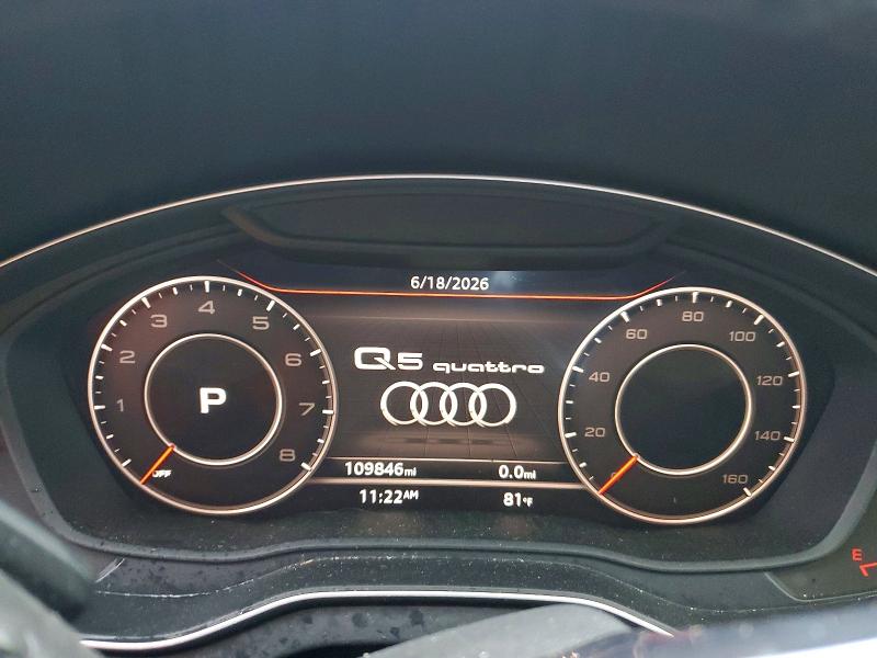 2018 Audi VIN WA1BNAFYXJ2006627 COPART salvage auction — FRONT END, Al - Certificate Of Title (P), sold $6,300 on 2026-07-21 (photo 9)